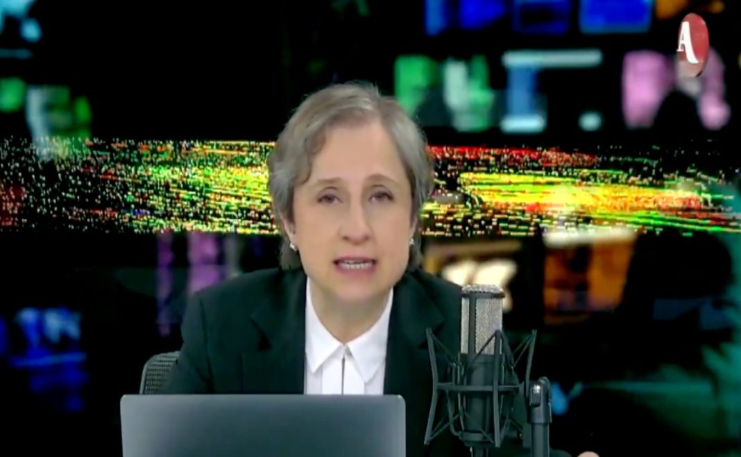 La periodista Carmen Aristegui difundió el modus operandi de la fábrica de información falsa y campañas negras de Televisa